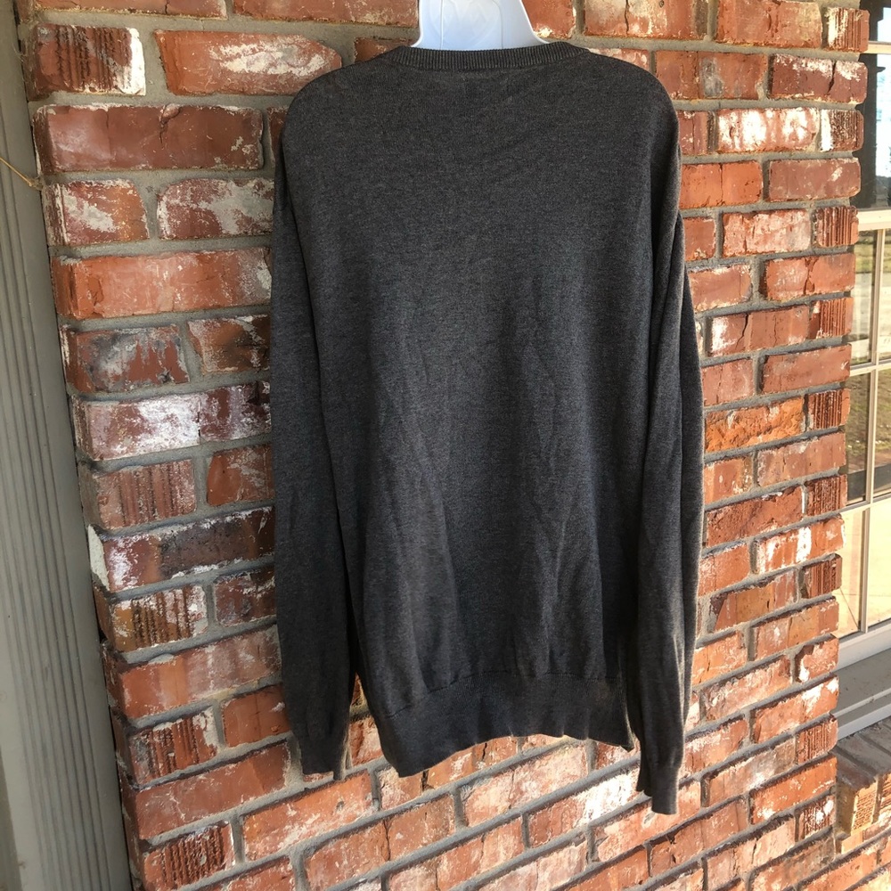 Duck Head classic charcoal gray V neck sweater XXL - Picture 3 of 7